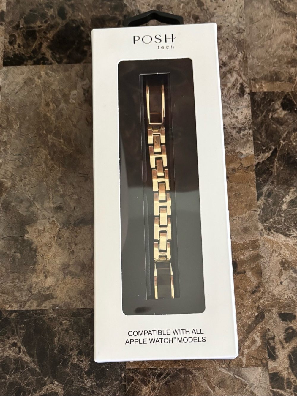Posh Tech Watch Band Gold/Tortoise Design Fits All Apple Watch Models New